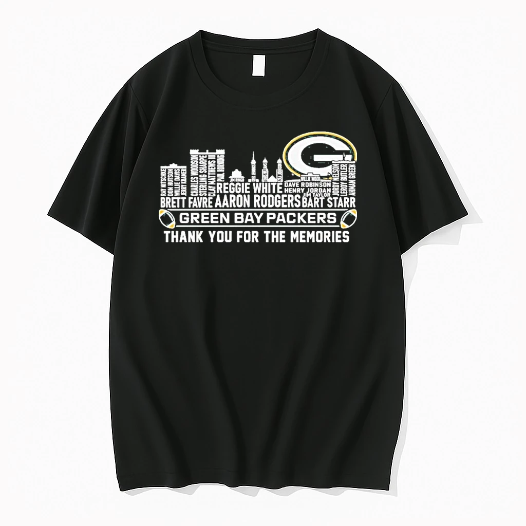 Green Bay Skyline X Green Bay Packers Typo Team Name Shirts