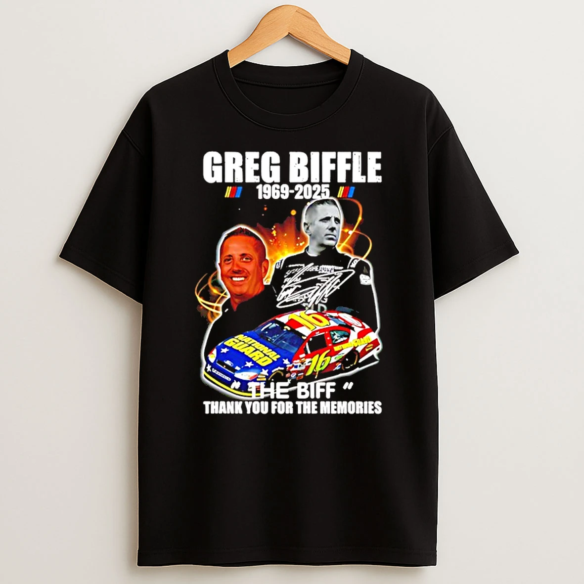 Greg Biffle 1969 2025 The Biff Thank You For The Memories Shirts