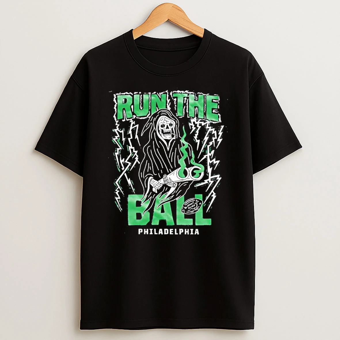 Grim Reaper Run The Ball Philadelphia Shirts