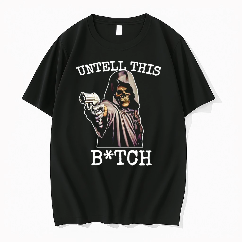 Grim Reaper With Gun Untell This Bitch Shirts