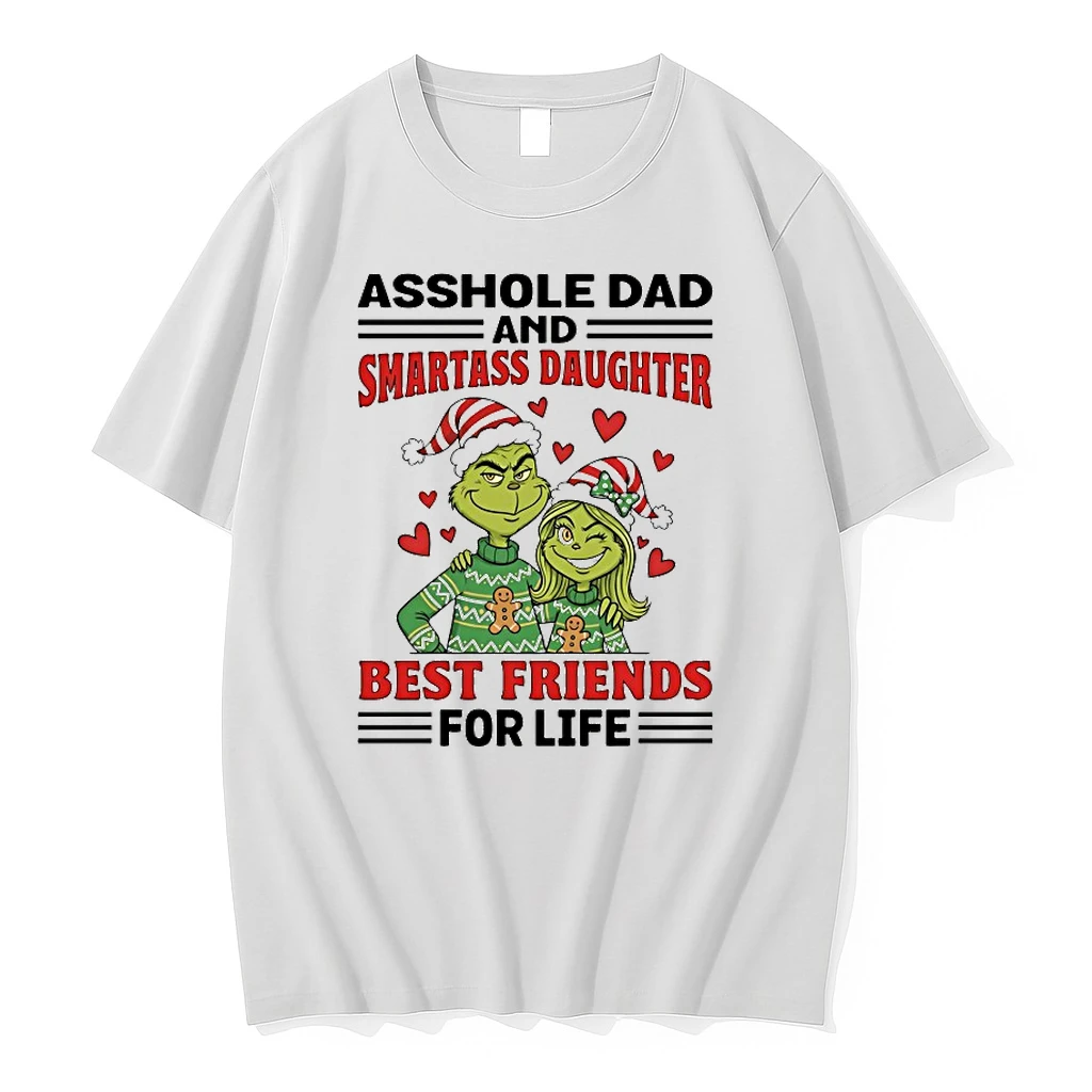 Grinch Asshole Dad Smartass Daughter Best Friends For Life Christmas 2025 Shirts