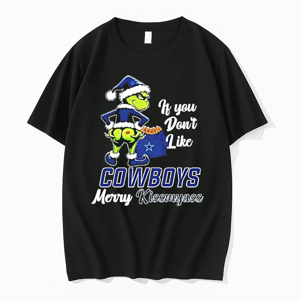 Grinch If You Dont Like Dallas Cowboys Merry Kissmyass Shirts