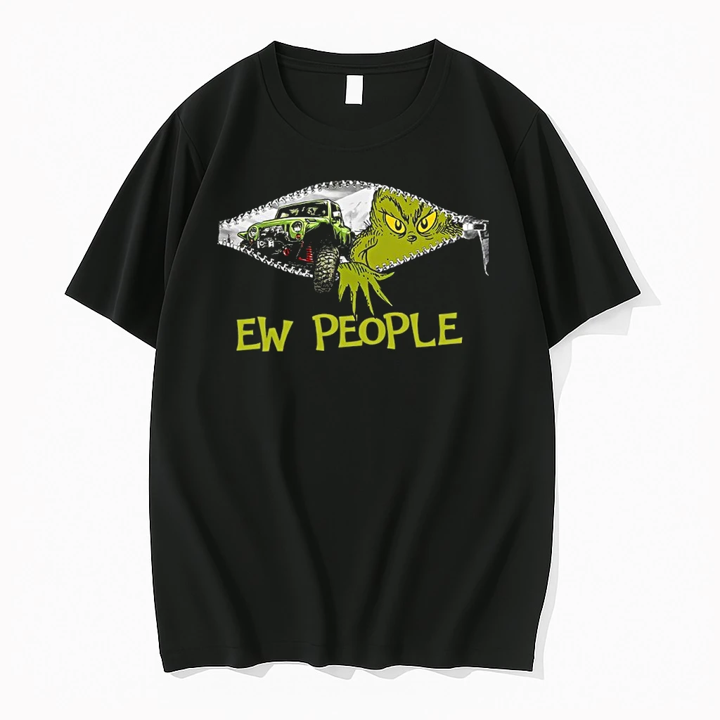 Grinch Jeep Green Ew People Christmas 2025 Shirts