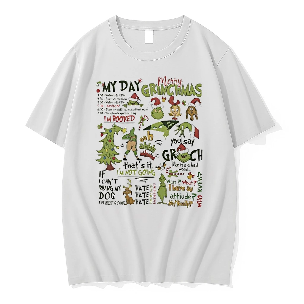 Grinch My Day Christmas Quotes Collage Funny Holiday Shirts