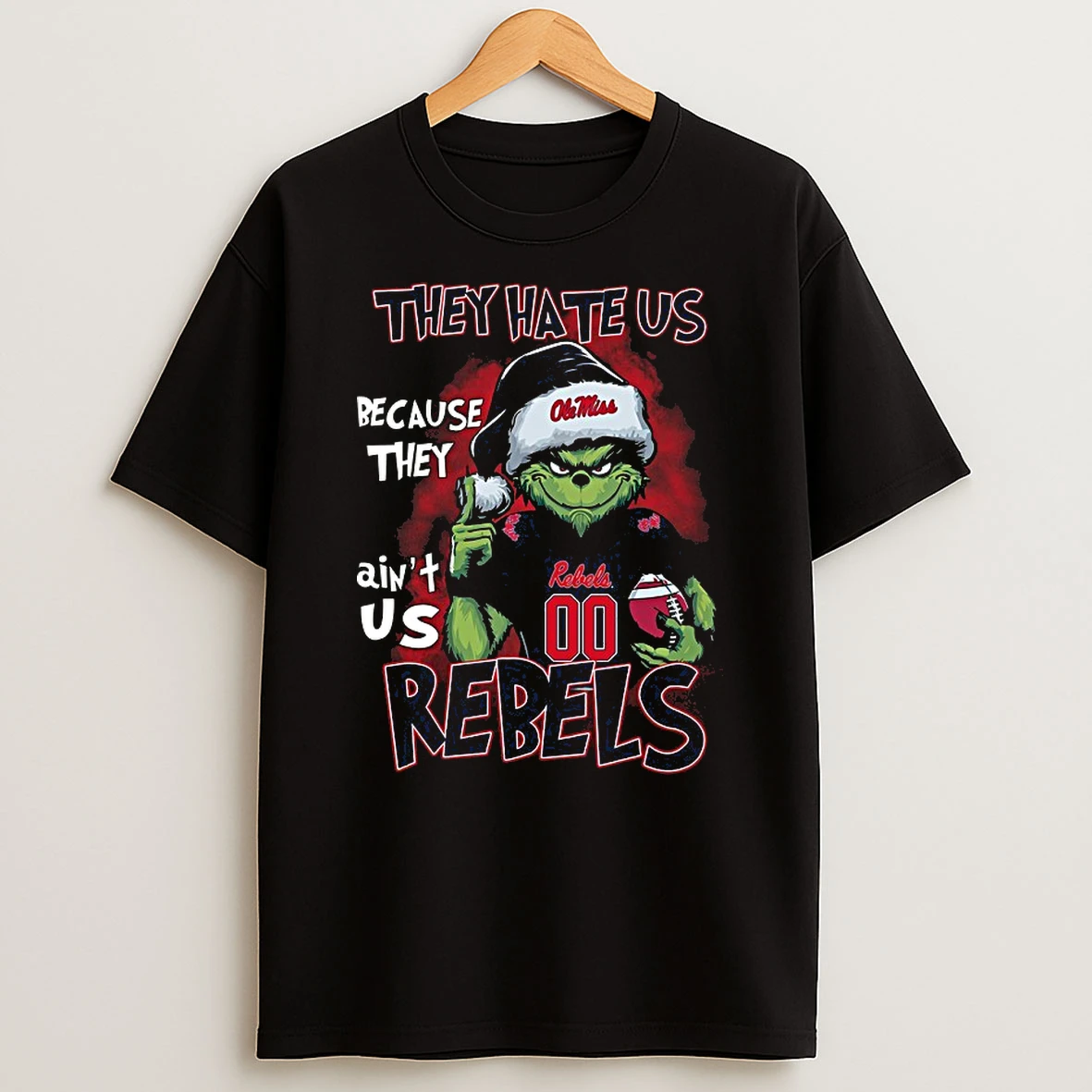 Grinch Ole Miss Rebels They Hate Us Because They Aint Us Christmas 2025 Shirts