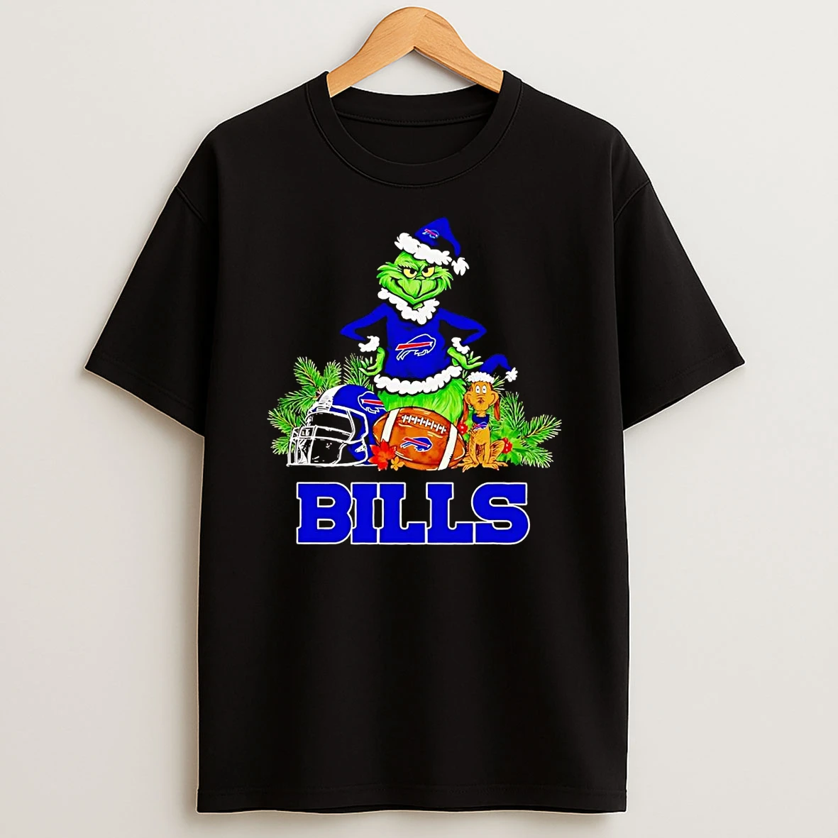 Grinch And Max Dog Buffalo Bills Christmas Shirts