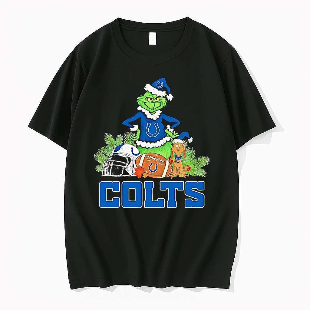 Grinch And Max Dog Indianapolis Colts Christmas Shirts