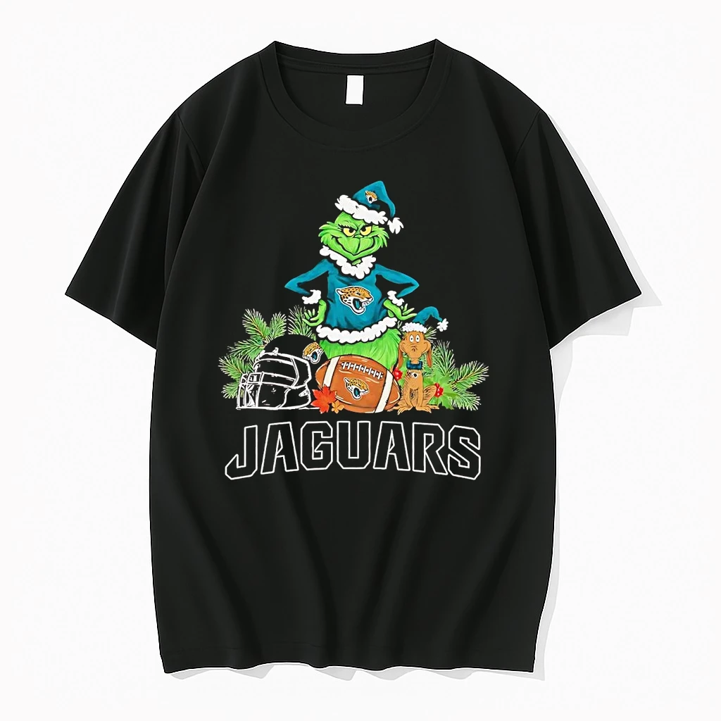 Grinch And Max Dog Jacksonville Jaguars Christmas Shirts