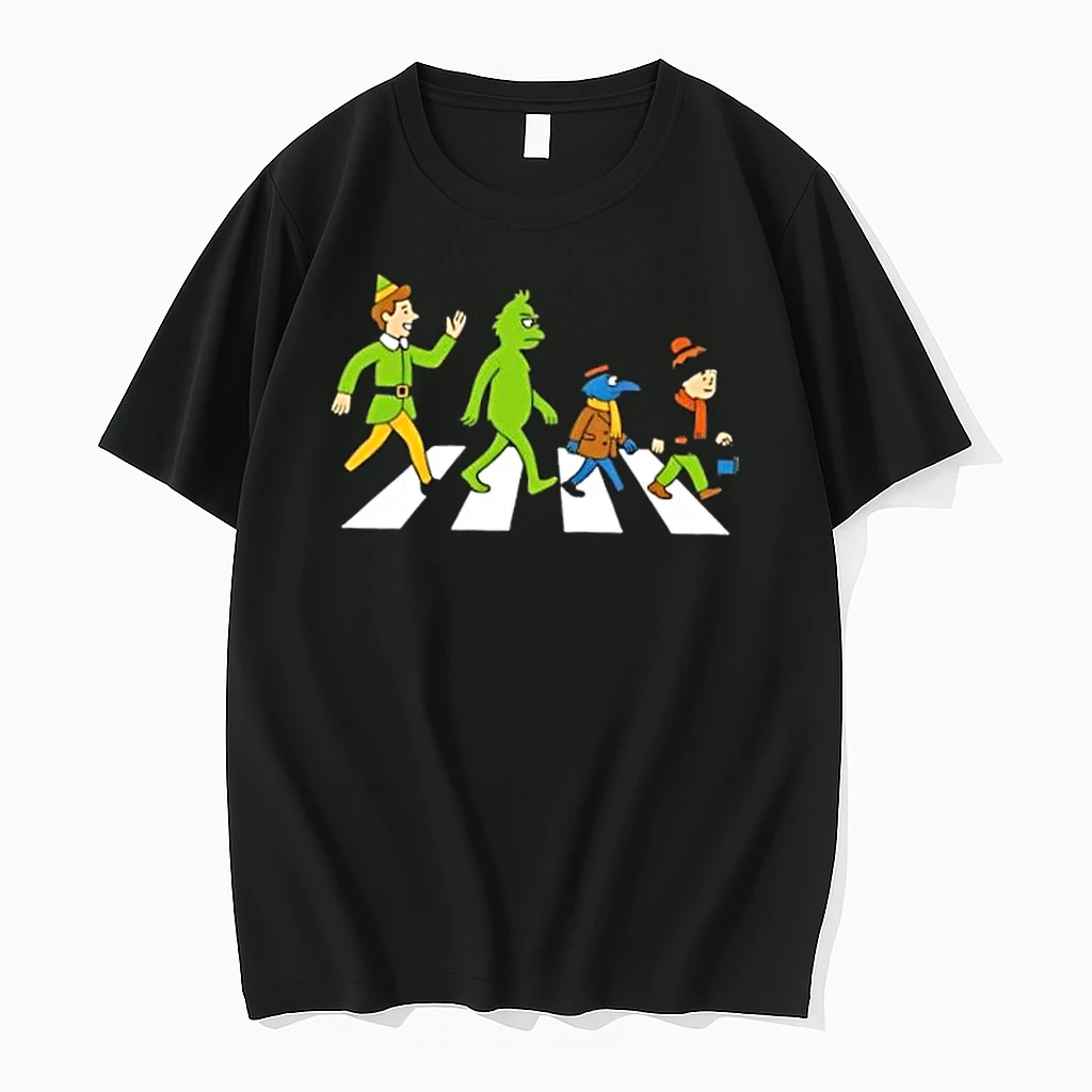 Grinch And Friends Abbey Road Christmas Movie Shirts