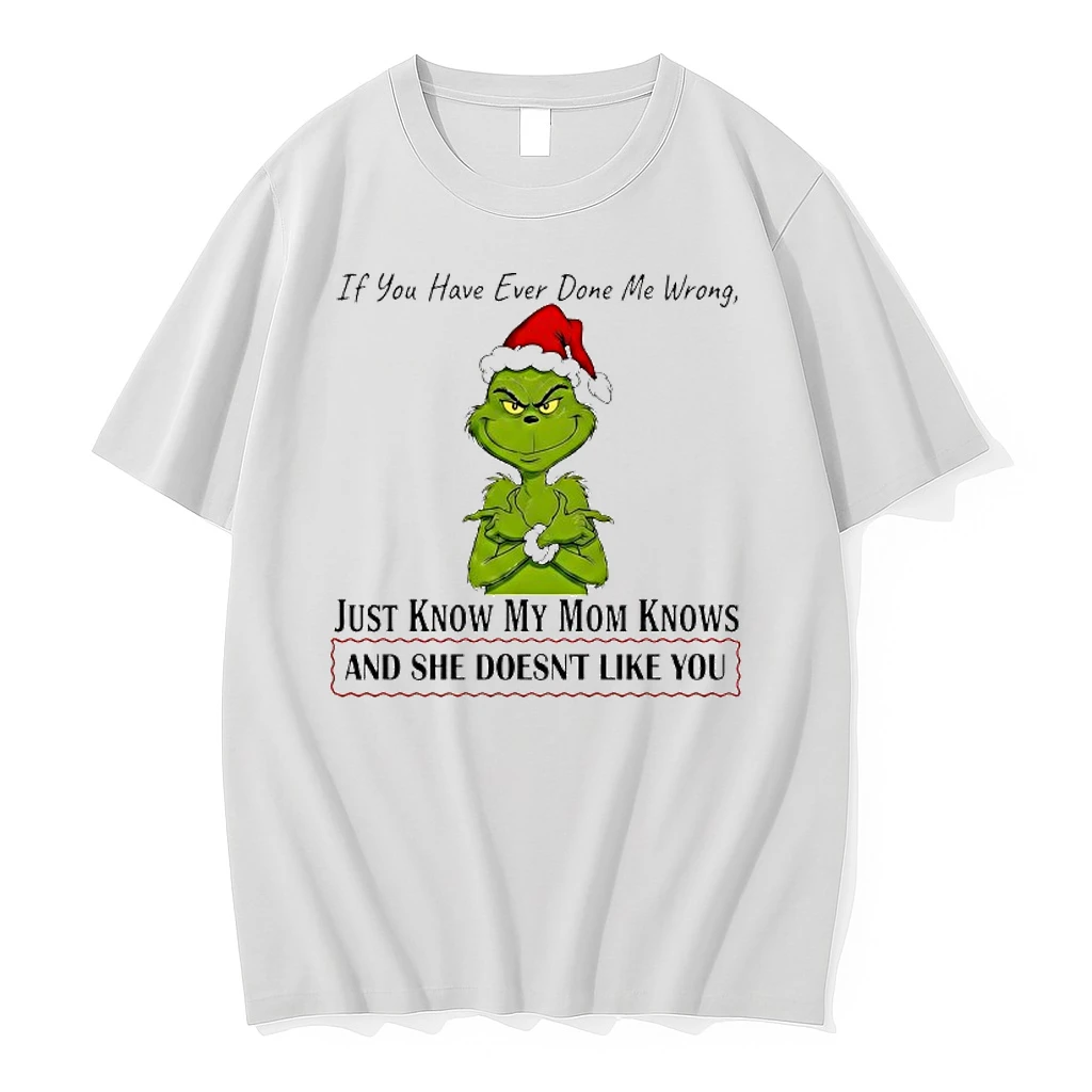 Grinch If You Have Ever Done Me Wrong Just Know My Mom Knows Shirts