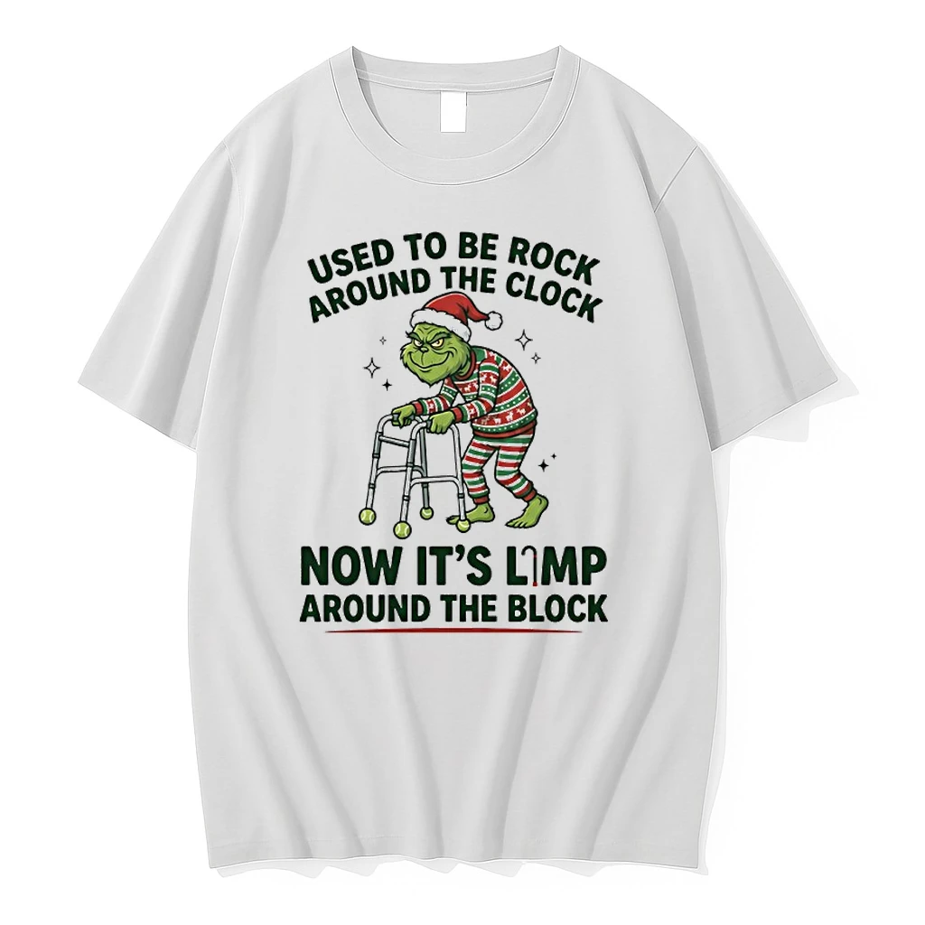 Grinch Used To Be Rock Around The Clock Now Its Limp Around The Block Shirts