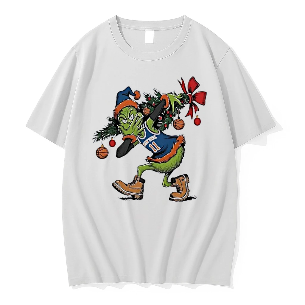 Grinch X Jalen Brunson 3 Point Celebration Christmas Shirts