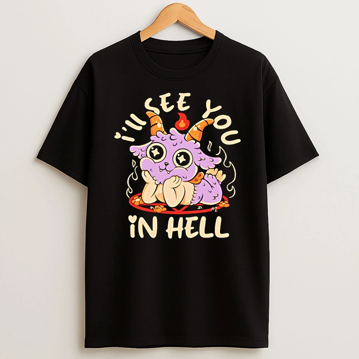 Grumpy Demon Ill See You In Hell Shirts