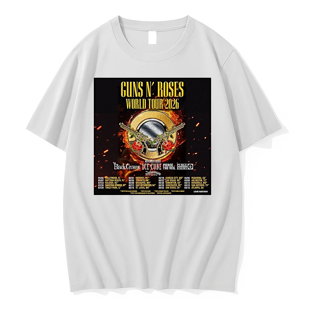 Guns N Roses World Tour In 2026 May 5th To September 19th Shirts