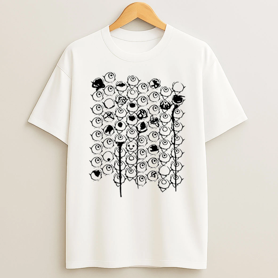 Guqqie White Eye Shirts