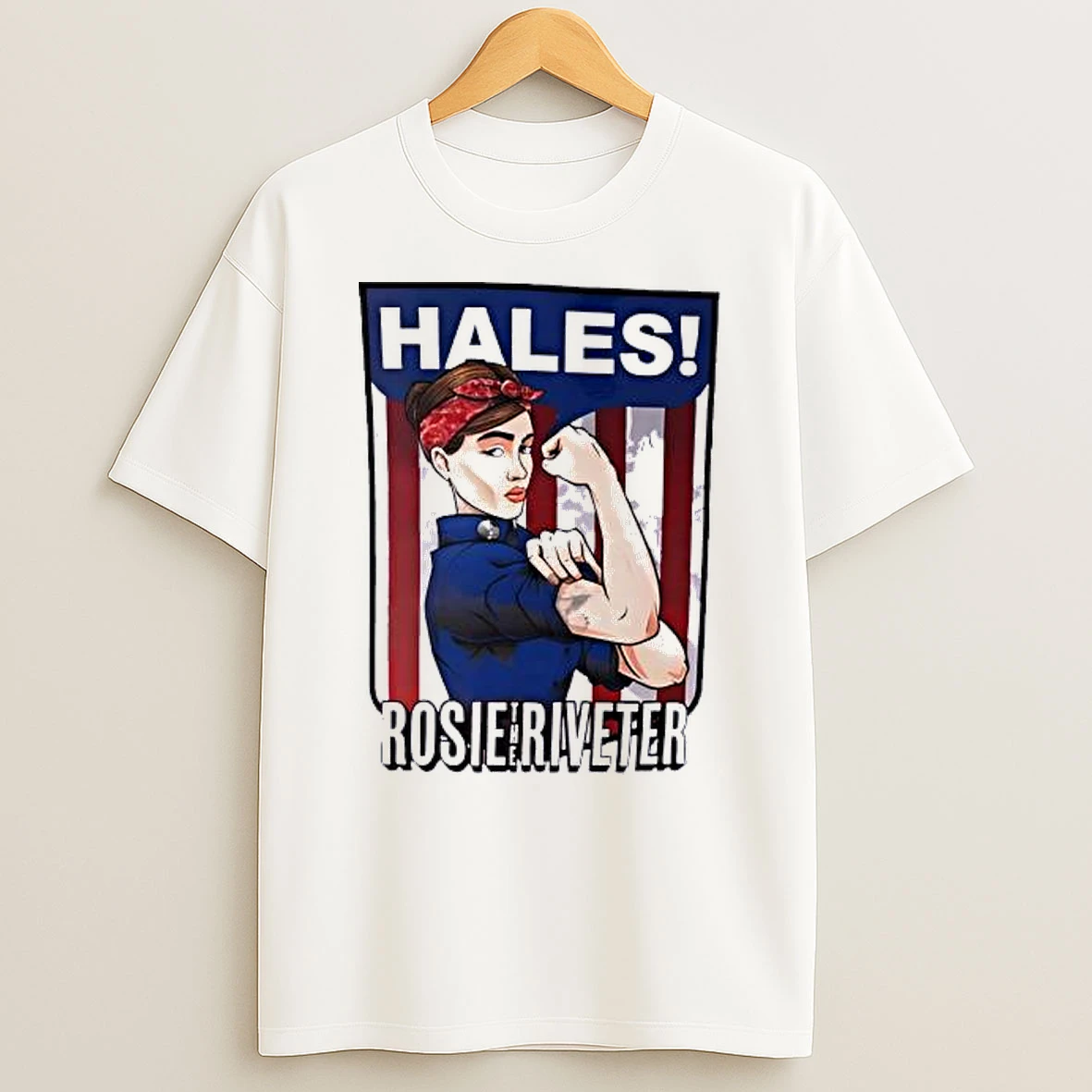 Hales Rosie The Riveter Strong Girl Posing Muscle Shirts