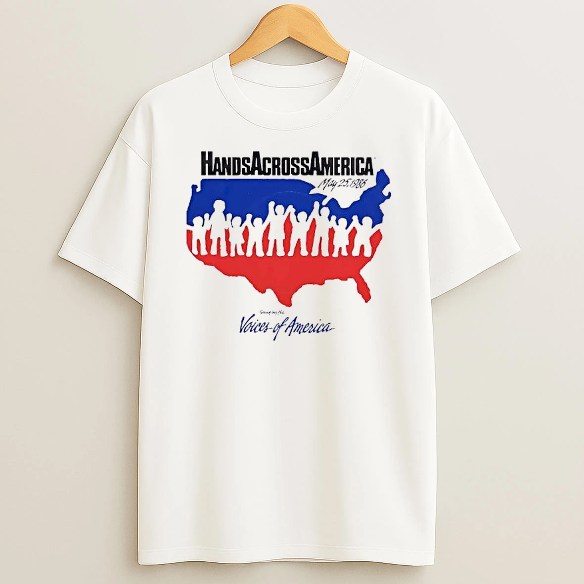 Hands Across America May 25 1986 Sung By The Voices Of America Shirts