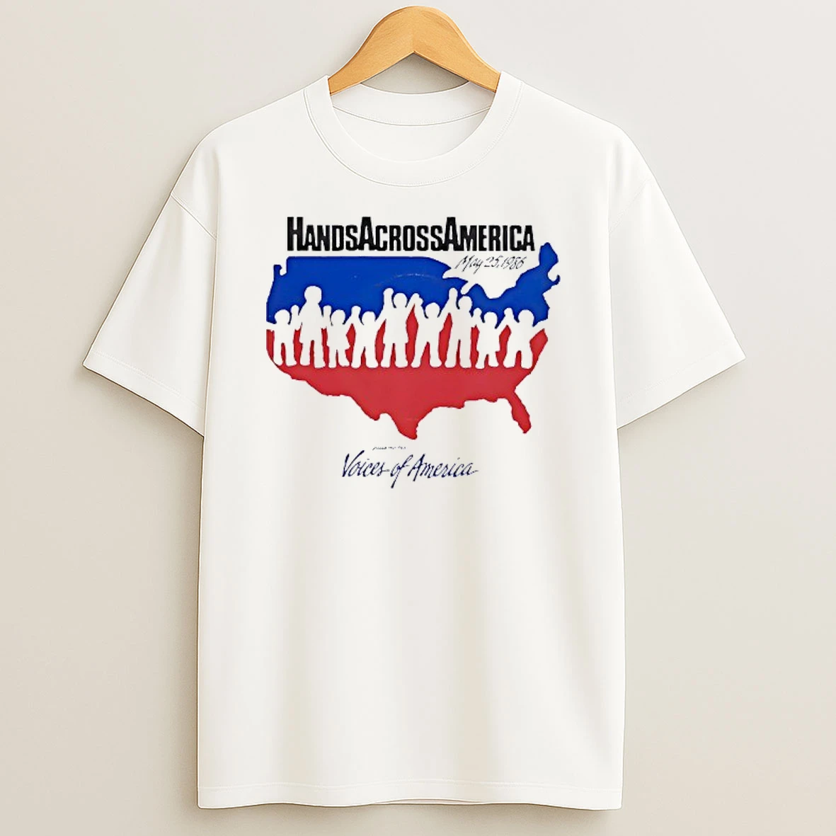 Hands Across America May 25 1986 Voices Of America Shirts