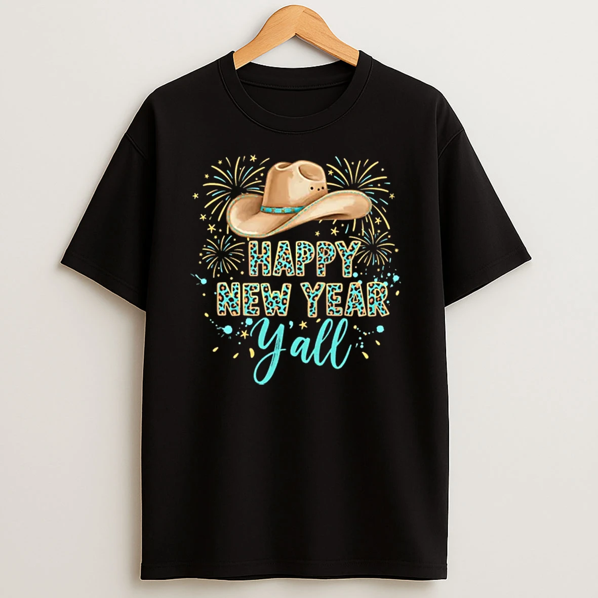 Happy New Year Yall Western New Years Eve Cowgirl Shirts
