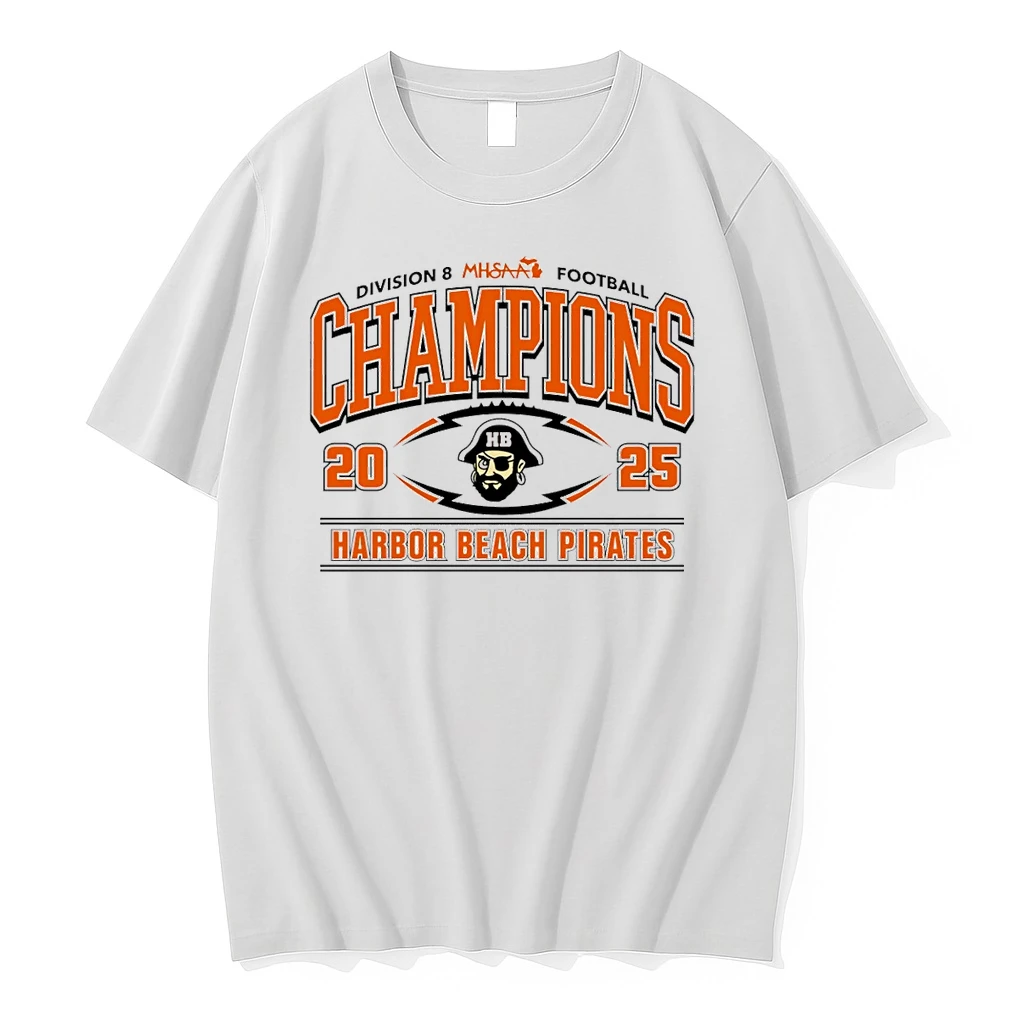 Harbor Beach Pirates 2025 Mhsaa Football D8 Champions Shirts