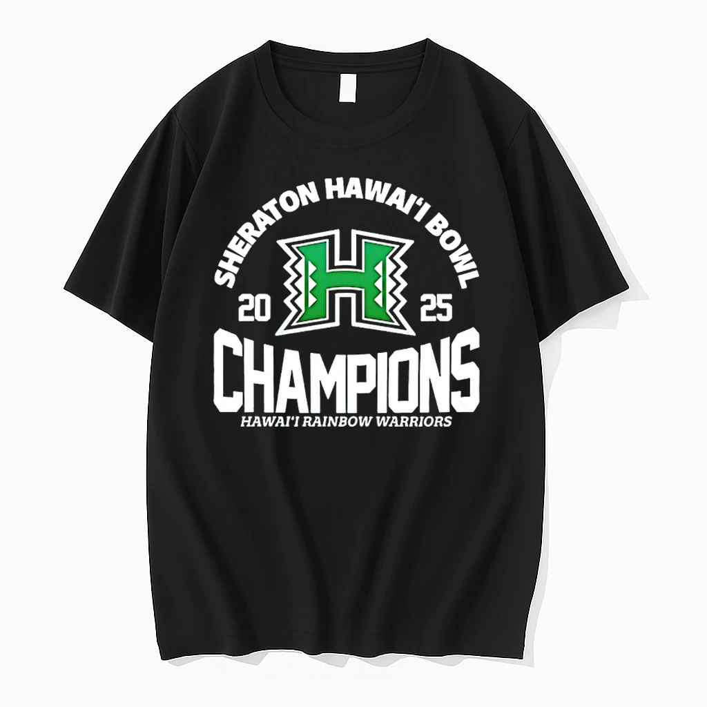 Hawaii Rainbow Warriors 2025 Hawai Bowl Champions Shirts