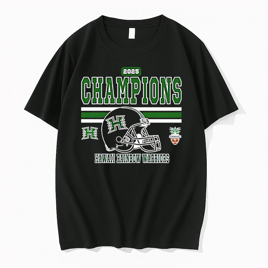 Hawaii Rainbow Warriors 2025 Hawaii Bowl Champions Shirts