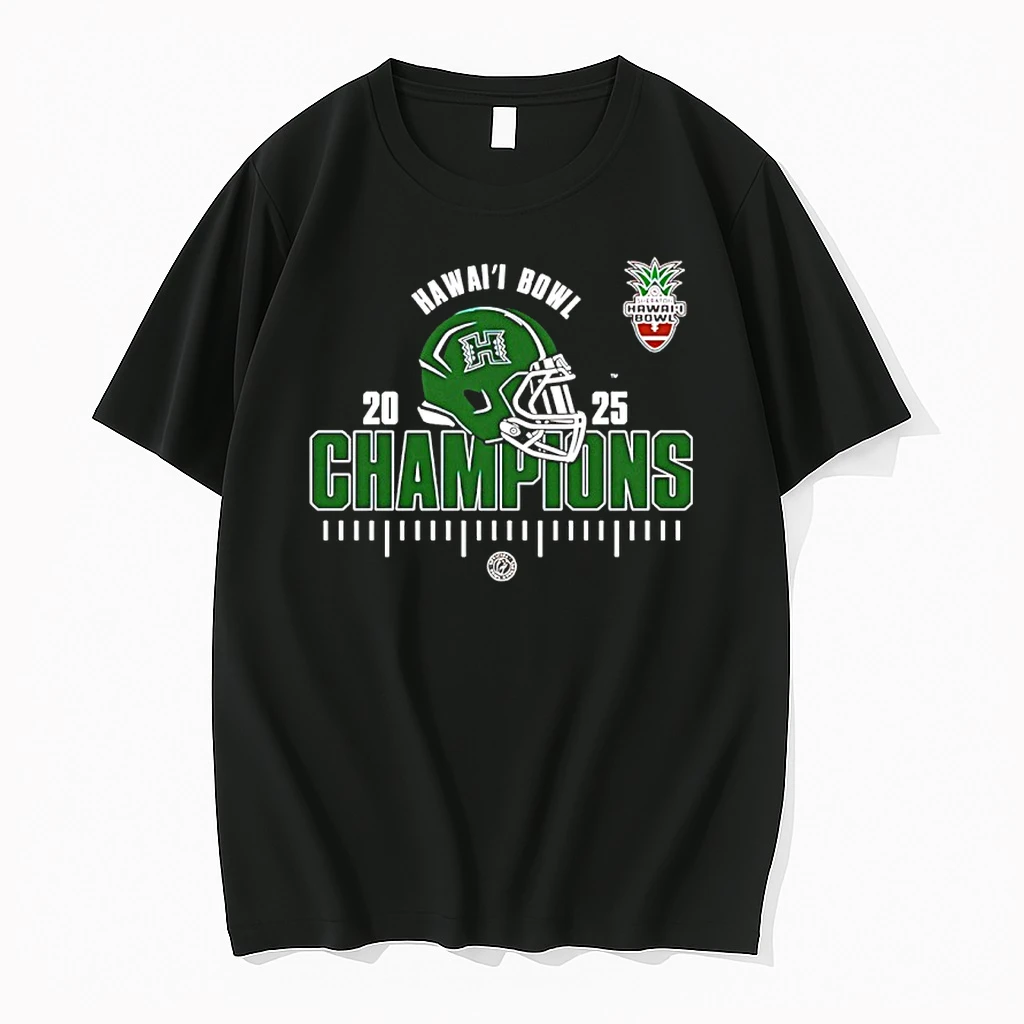 Hawaii Rainbow Warriors Ncaa Football Hawaii Bowl Champions 2025 Shirts