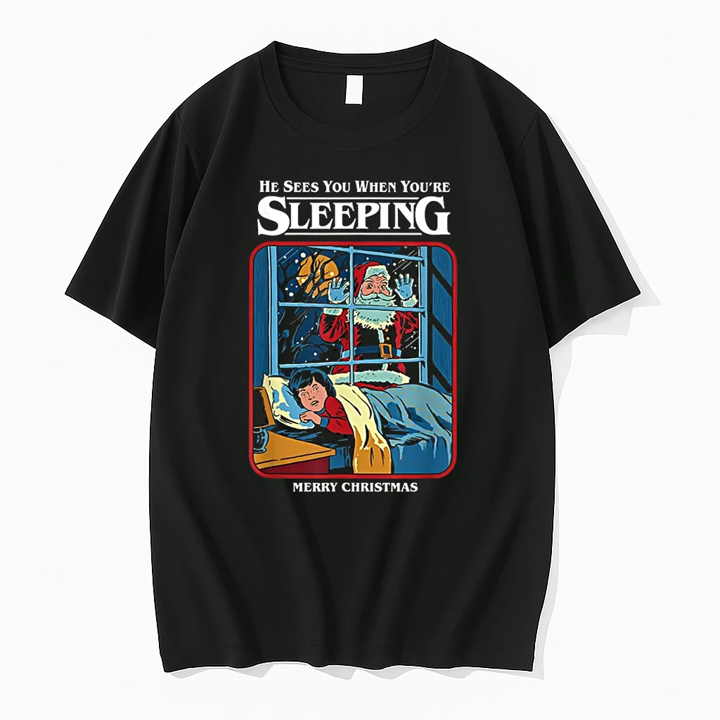 He Sees You When Youre Sleeping Merry Christmas Shirts