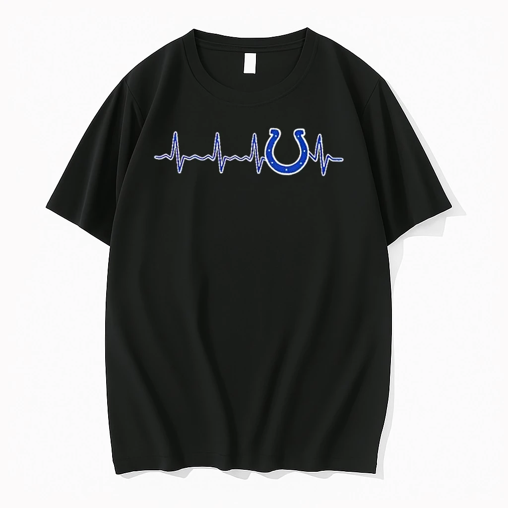 Heartbeat Indianapolis Colts Football Logo Graphic Shirts