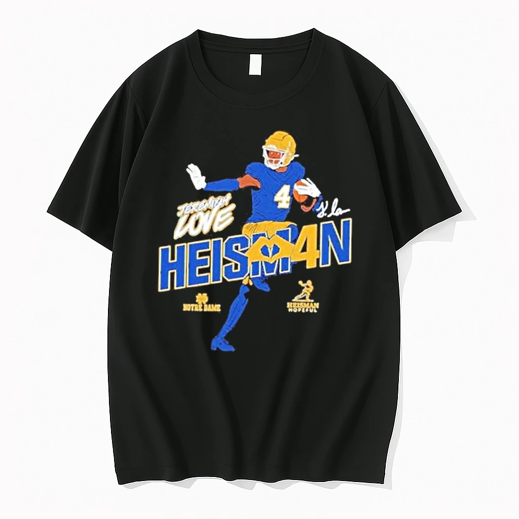 Heisman Stance Jeremiyah Love Notre Dame Fighting Irish Shirts