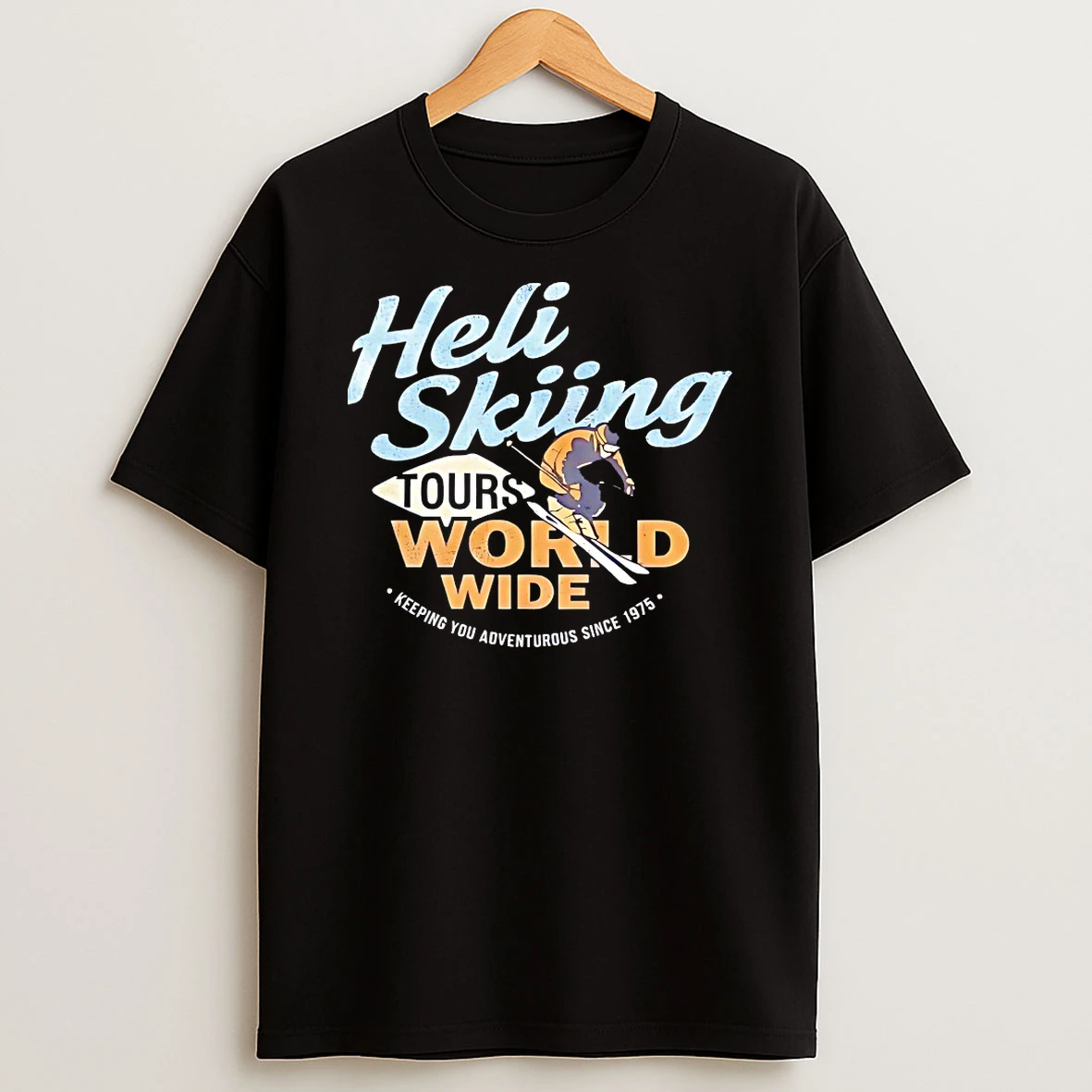 Heli Skiing Tours World Wide 1975 Shirts