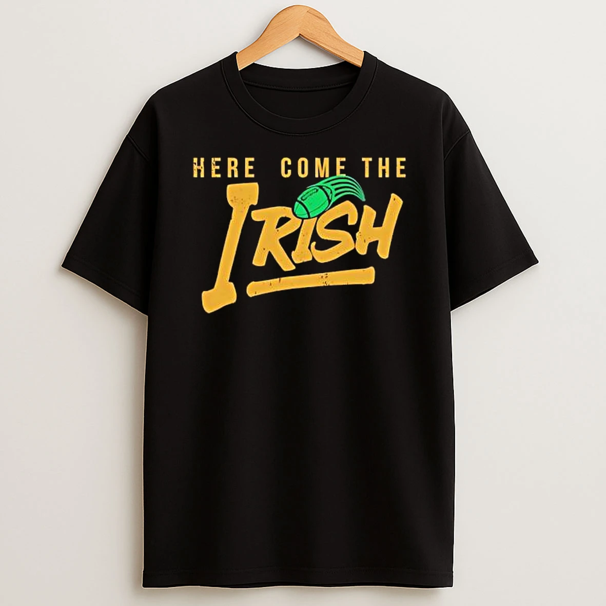 Here Comes The Notre Dame Fighting Irish Football Shirts