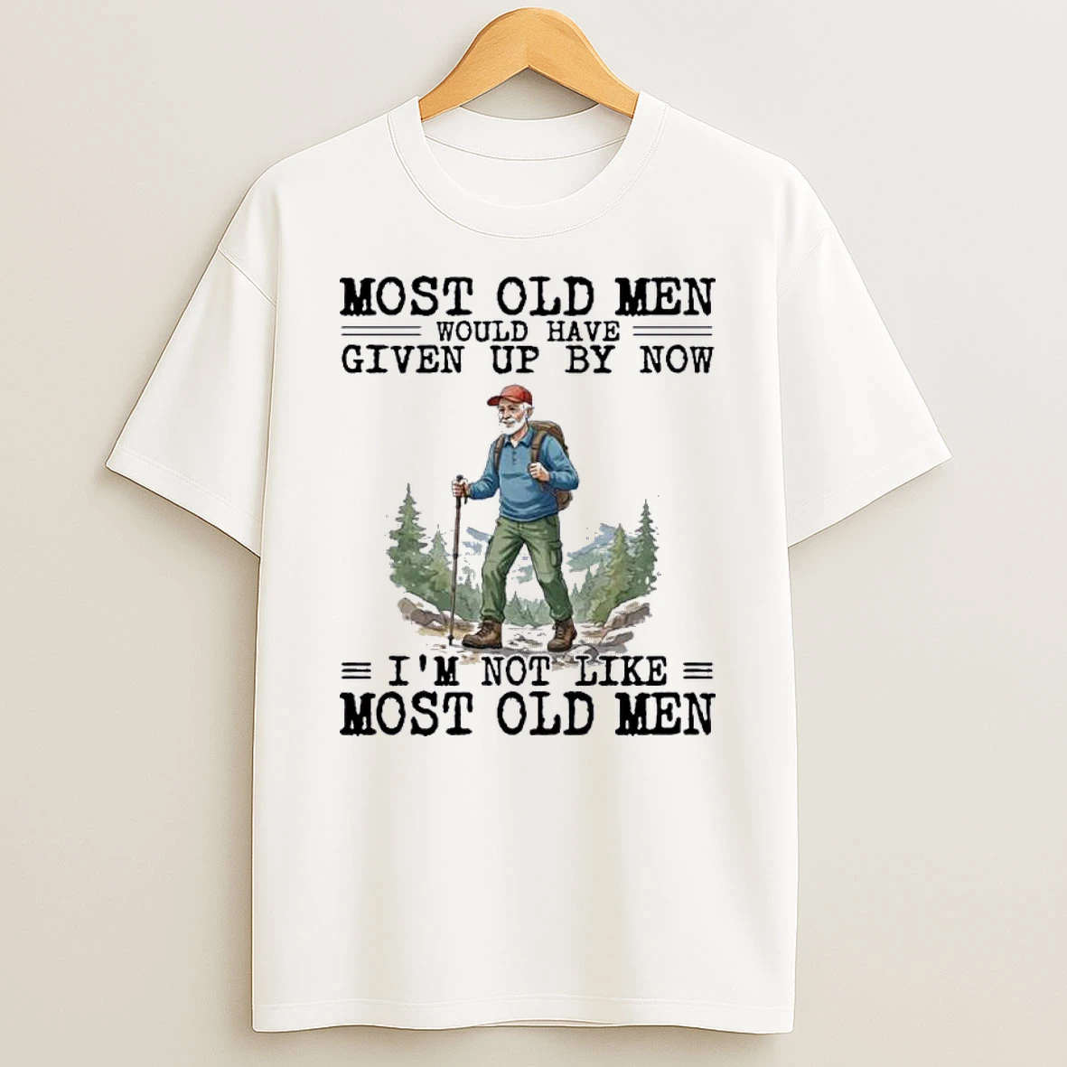 Hiking Scooter Most Old Men Would Have Given Up By Now Shirts