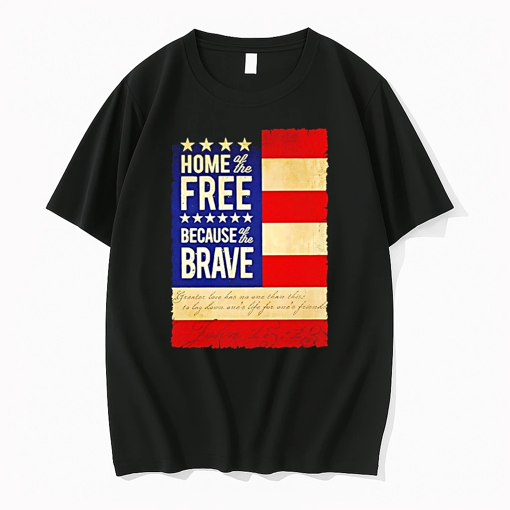 Home The Free Because The Brave Usa Flag Shirts