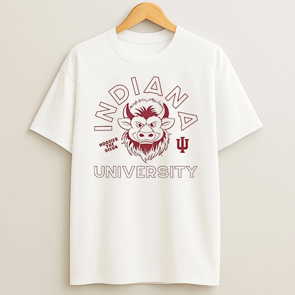 Hoosier The Bison 25 Indiana University Mascot Shirts