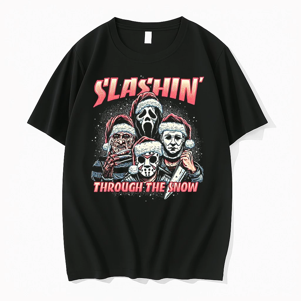 Horror Movies Slashin Through The Snow Christmas 2025 Shirts