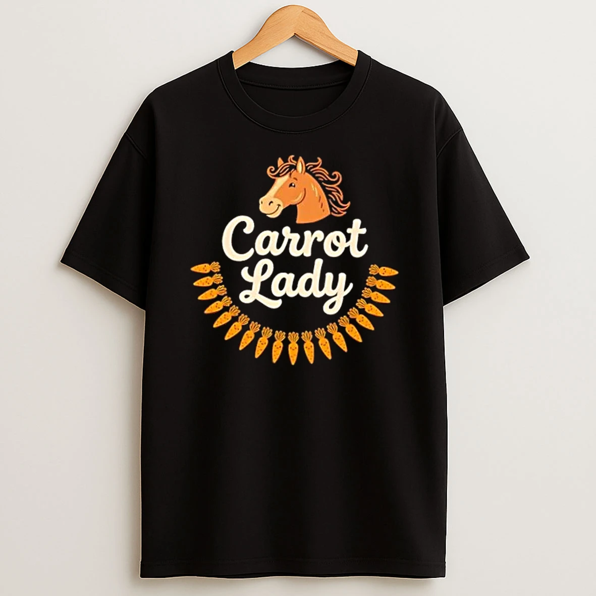 Horse Carrot Lady Shirts