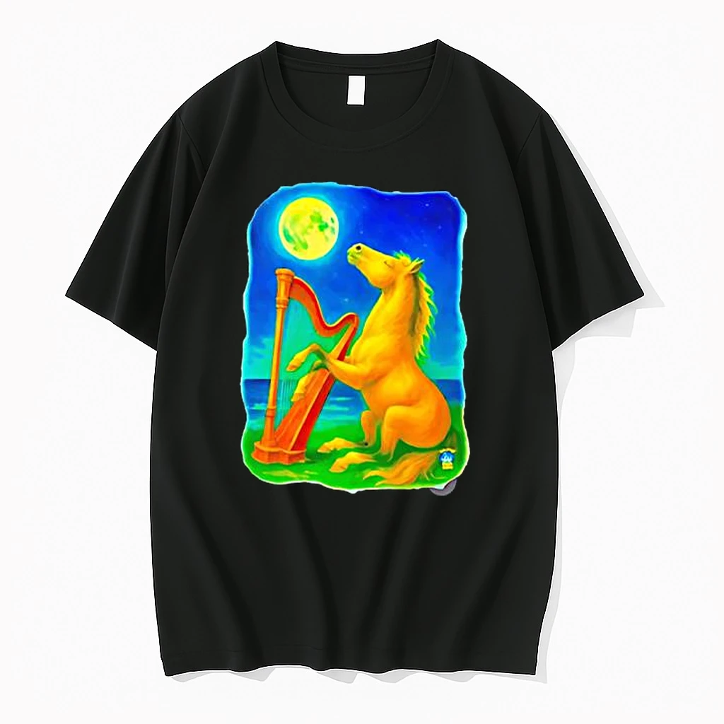 Horse Lovers Musical Moon Harp Art Shirts