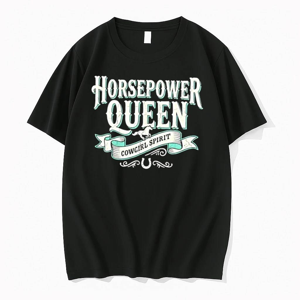 Horsepower Queen Cowgirl Spirit Shirts