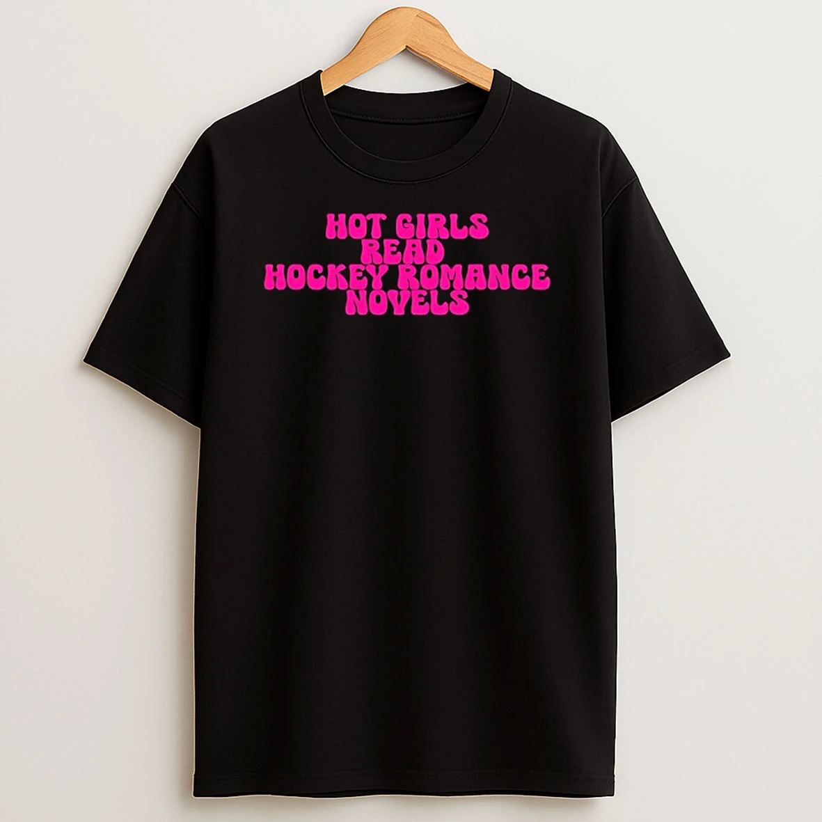 Hot Girls Read Hockey Romance Novels Words Shirts