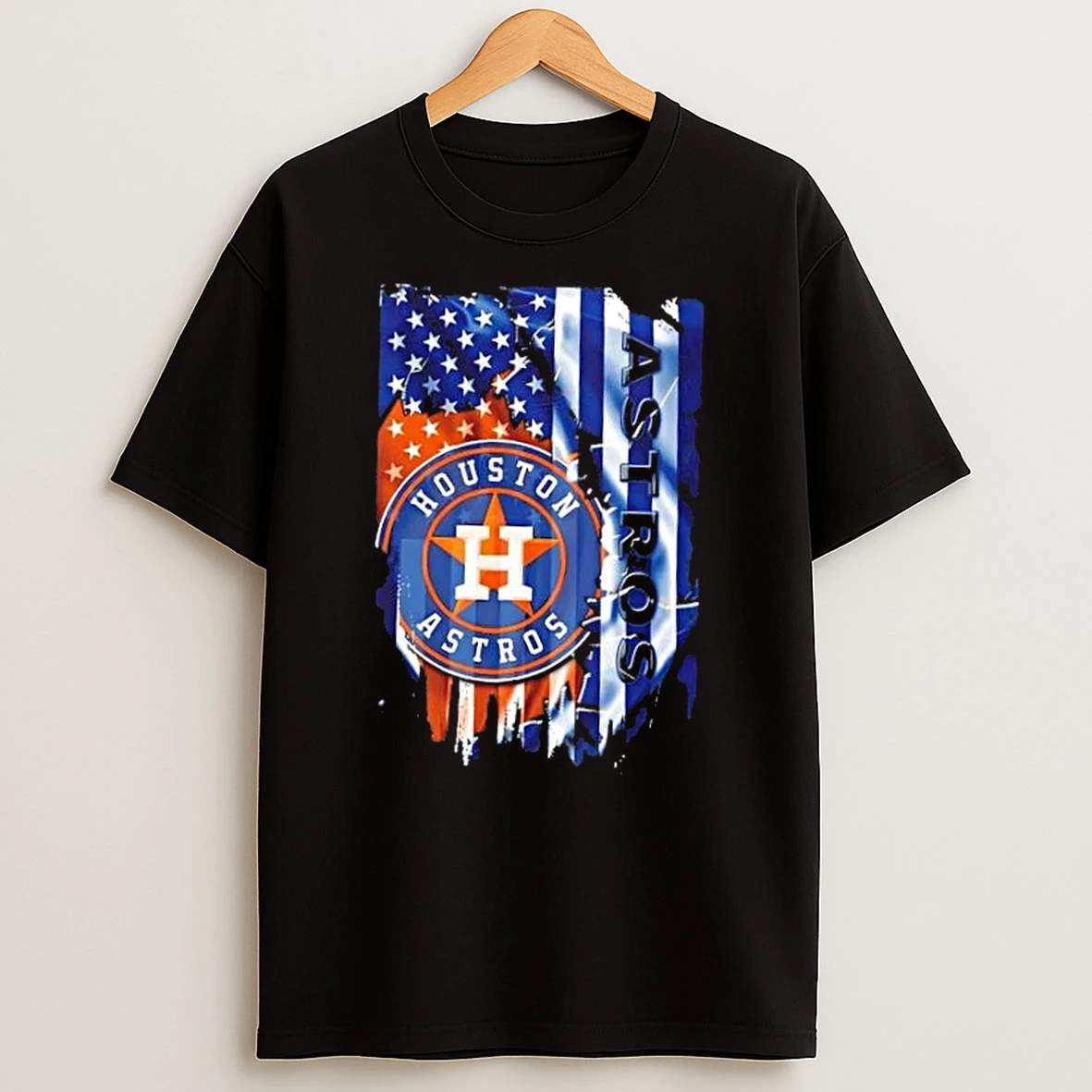 Houston Astros Baseball X American Flag Shirts
