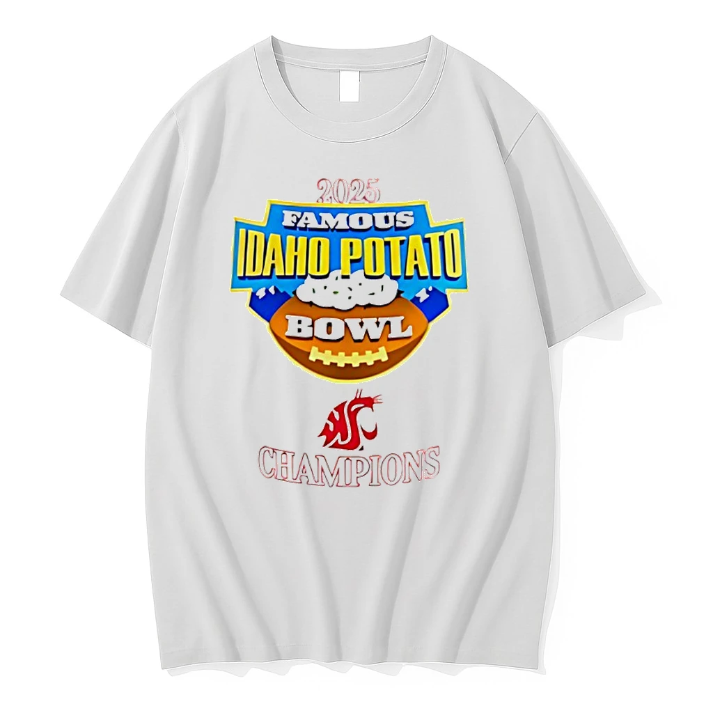 Houston Cougars 2025 Famous Idaho Potato Bowl Champions Logo Shirts