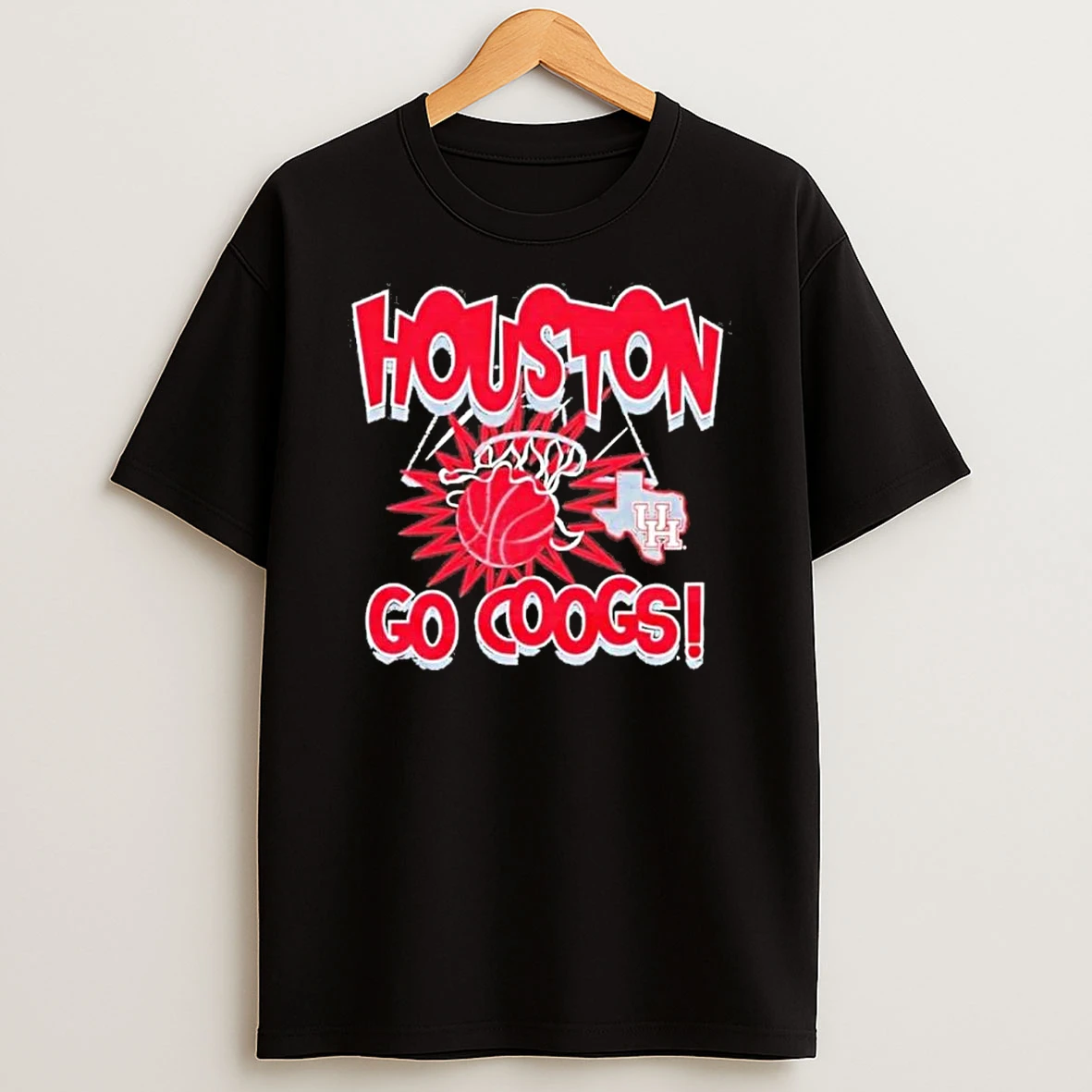 Houston Cougars Basketball Slam Go Coogs Shirts