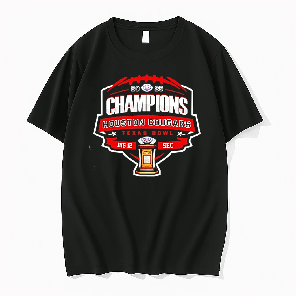 Houston Cougars Texas Bowl Champions 2025 Logo Shirts