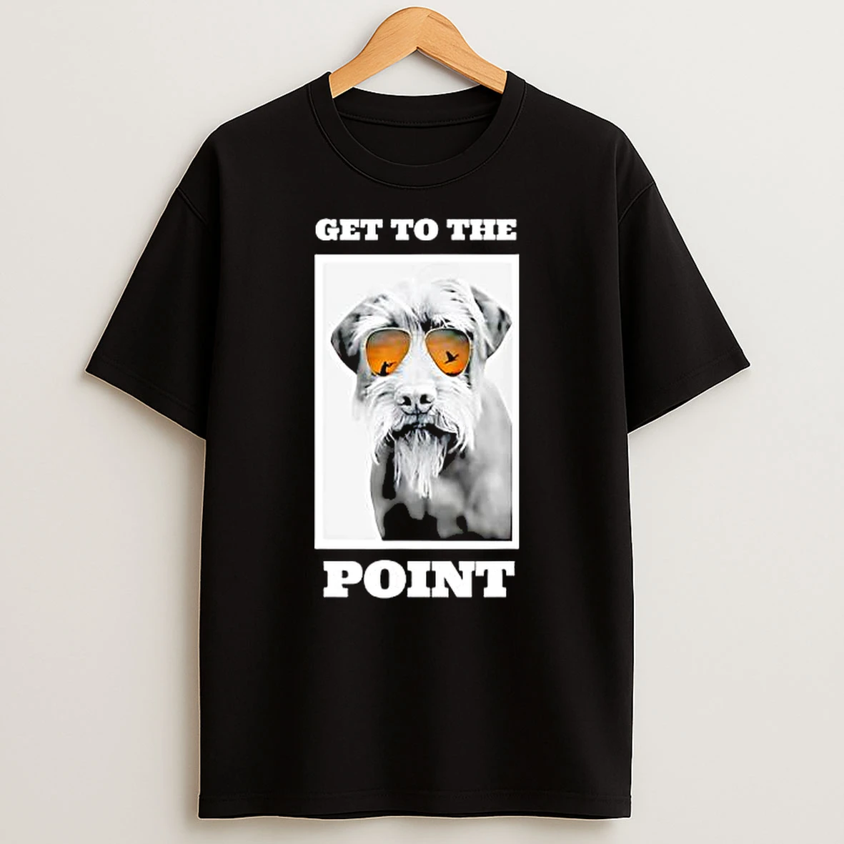 Hunting Dog Pudelpointer Wearing Sunglasses Get To The Point Shirts