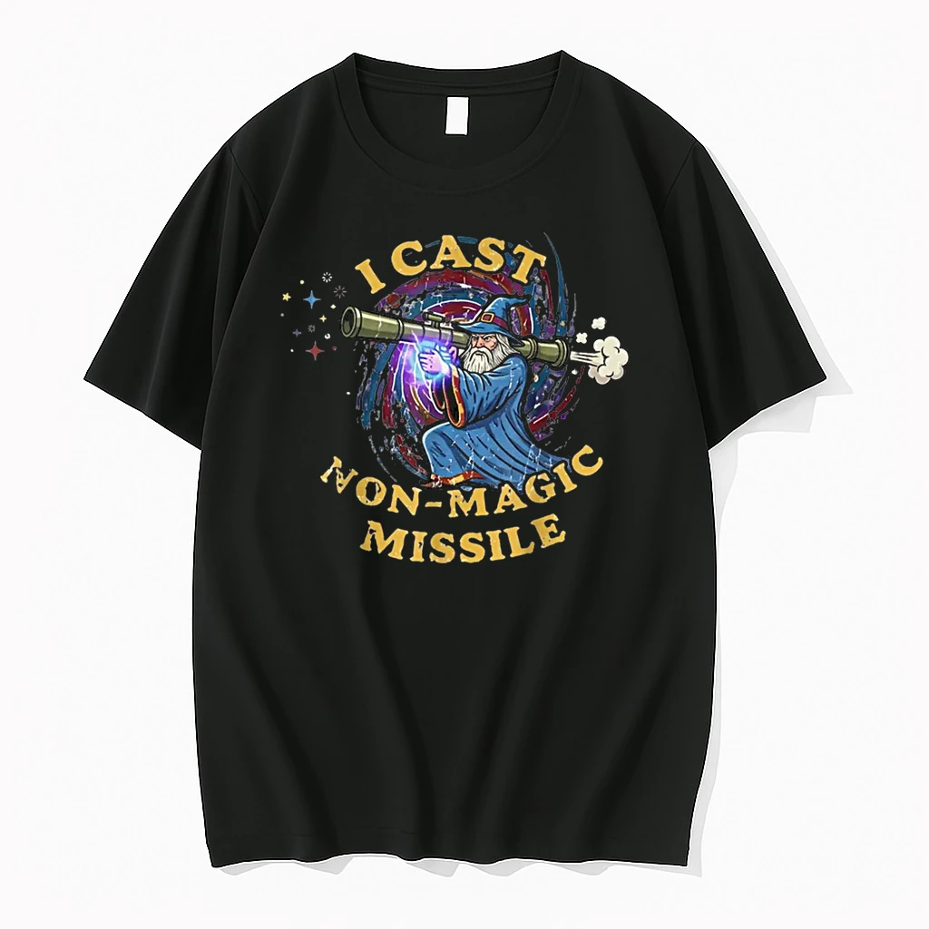 I Cast Non Magic Missile Funny Wizard Parody Meme Shirts
