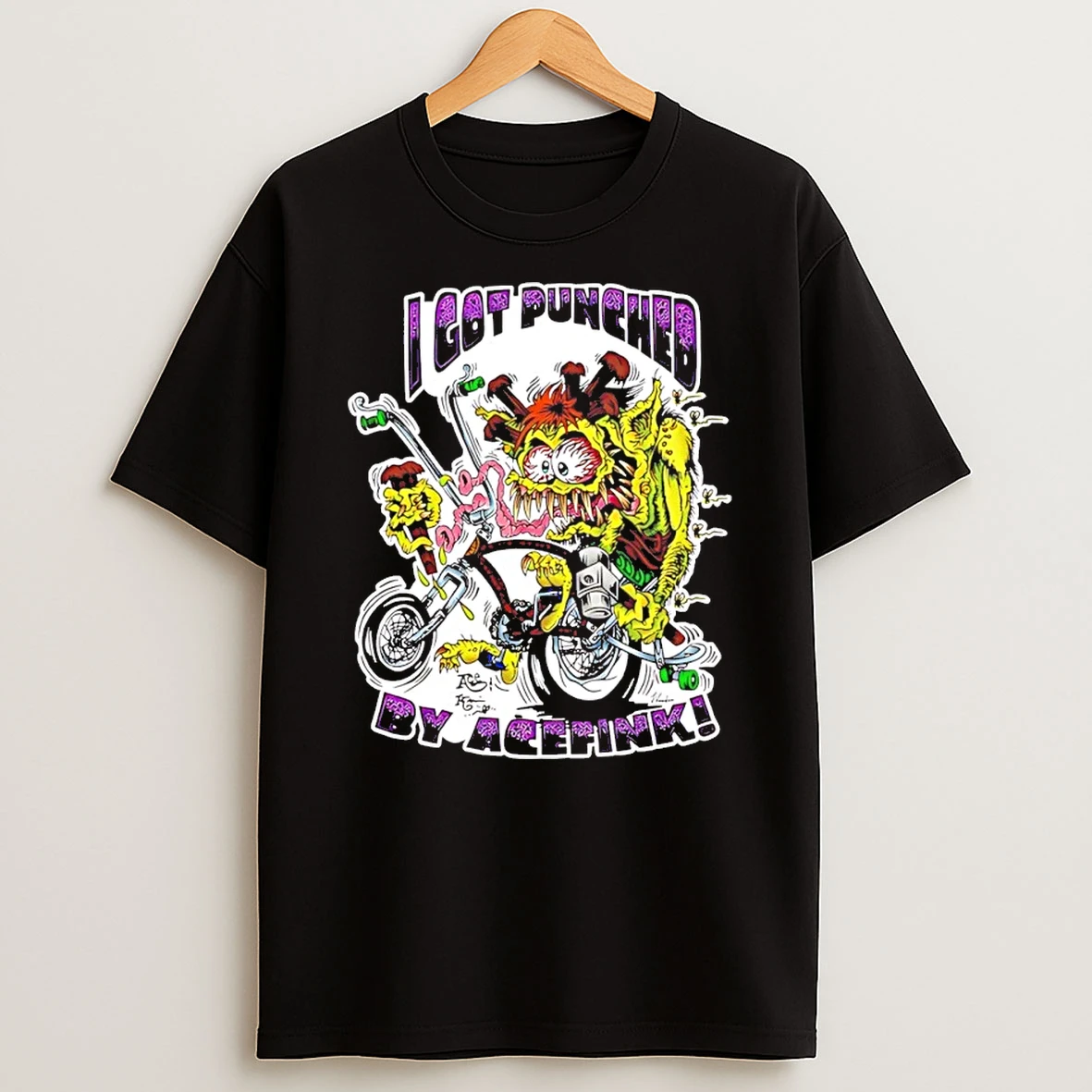 I Got Punched By Acetink Zombie Goat Cartoon Shirts