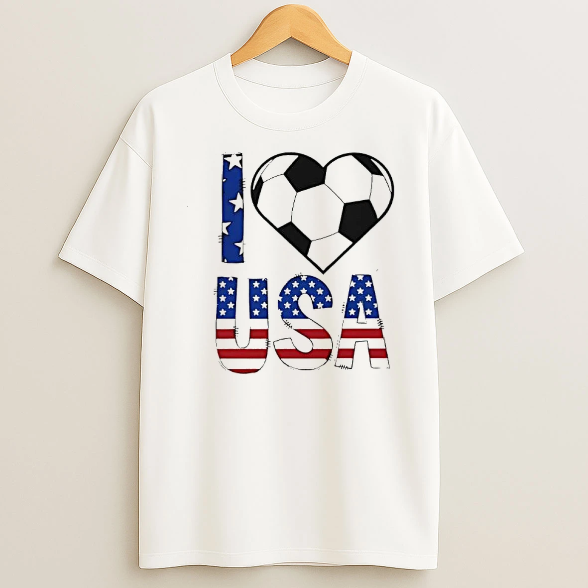 I Love Usa Soccer Usa Flag Shirts