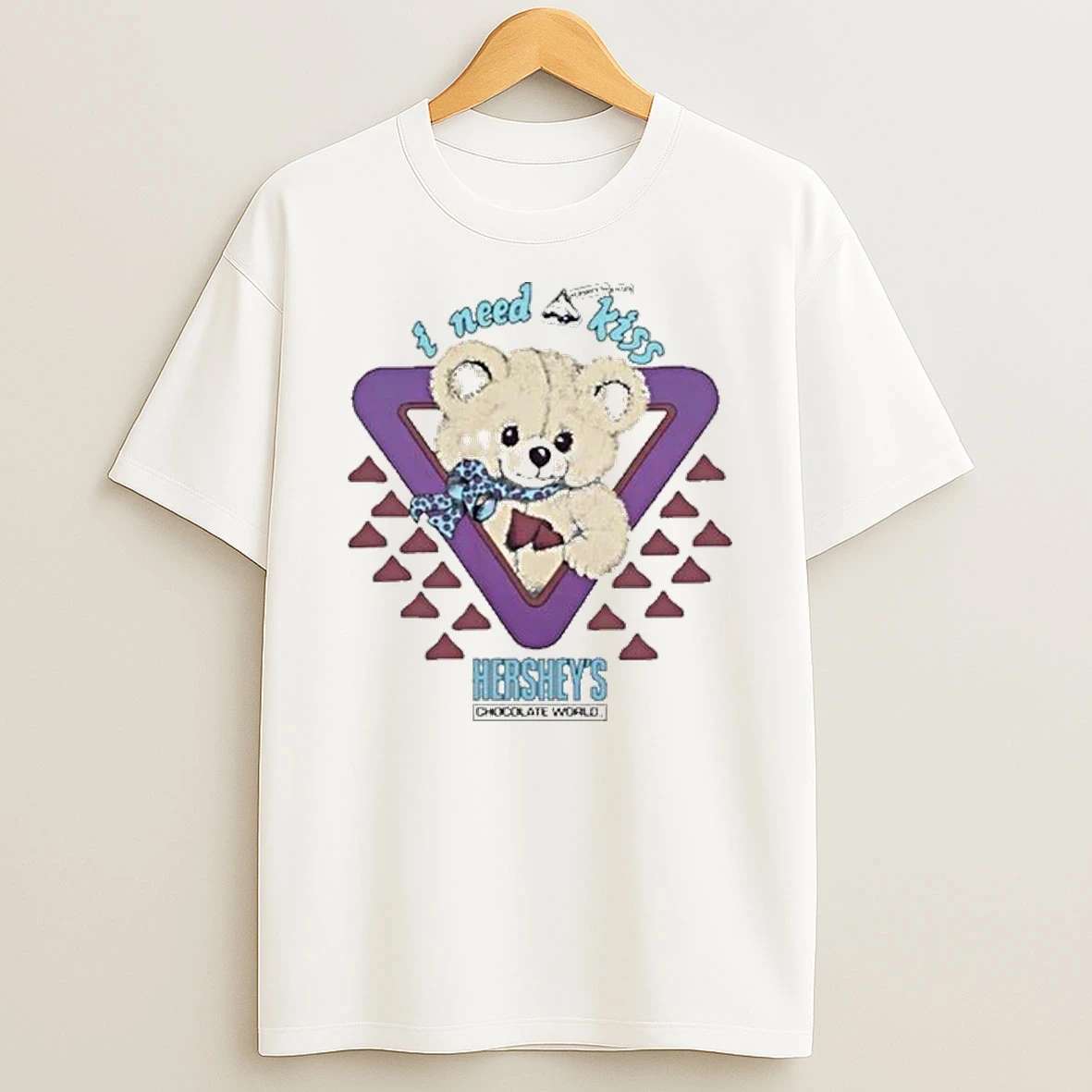 I Need A Kiss Hersheys Kisses Bear Chocolate World Shirts