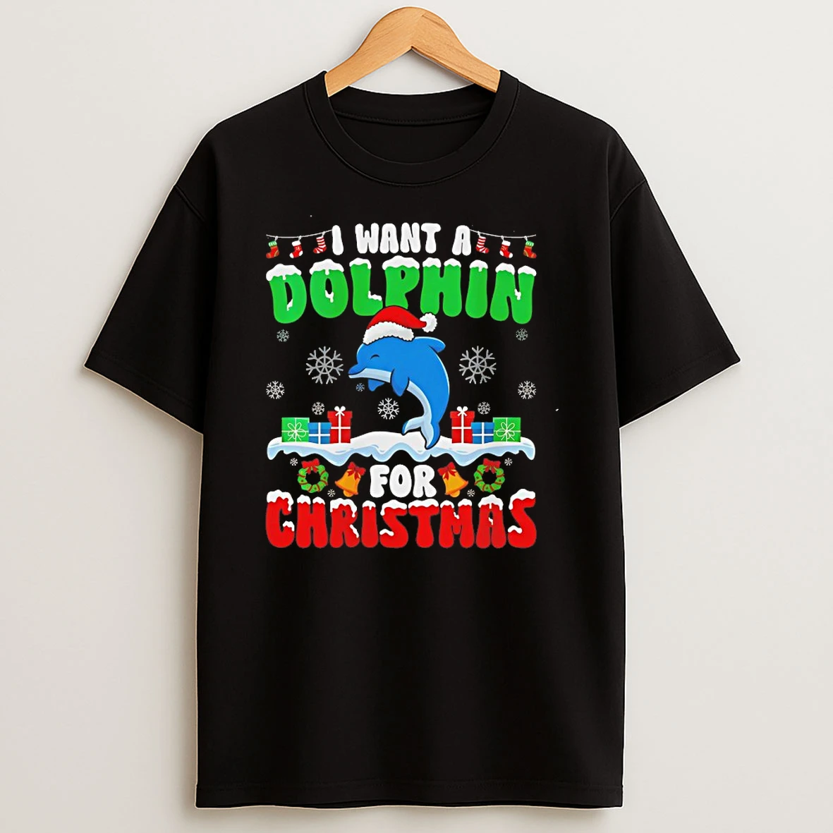 I Want A Dolphin For Christmas 2025 Shirts